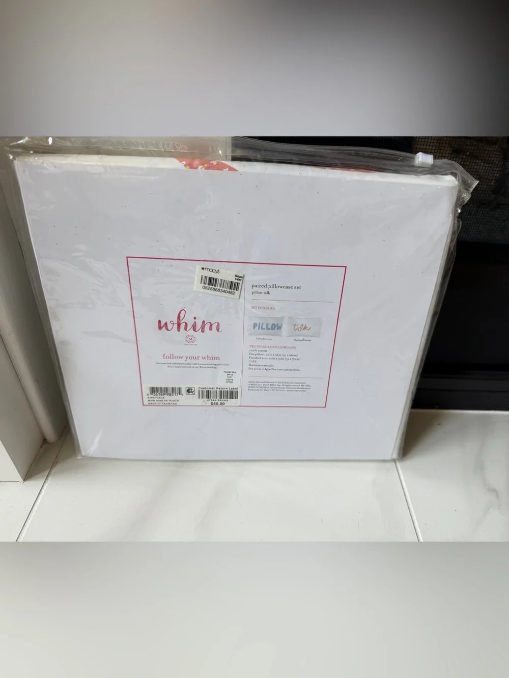 Pillow Talk Pillow Case Set NWT Standard Dorm Ready Gift Fun